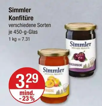 V Markt Simmler konfitüre Angebot