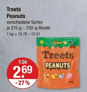 V Markt Treets peanuts Angebot