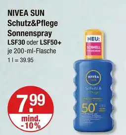 V Markt Nivea sun schutz&pflege sonnenspray lsf30 Angebot