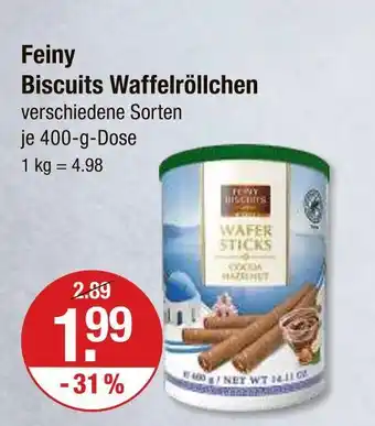 V Markt Feiny biscuits waffelröllchen Angebot