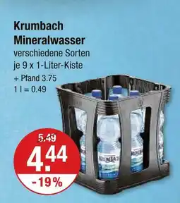 V Markt Krumbach mineralwasser Angebot