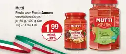 V Markt Mutti pesto oder pasta saucen Angebot