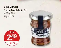 V Markt Casa zarella sardellenfilets in öl Angebot