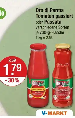 V Markt Oro di parma tomaten passiert Angebot