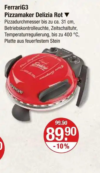V Markt Ferrarig3 pizzamaker delizia rot Angebot