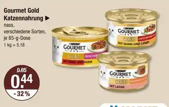 V Markt Gourmet gold katzennahrung Angebot