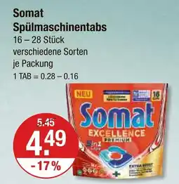 V Markt Somat spülmaschinentabs Angebot