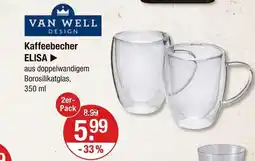 V Markt Van well kaffeebecher elisa Angebot