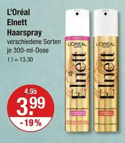 V Markt L'oréal elnett haarspray Angebot