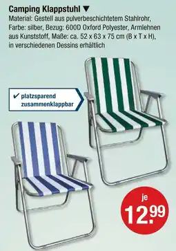 V Markt Camping klappstuhl Angebot