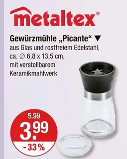 V Markt Metaltex gewürzmühle „picante“ Angebot