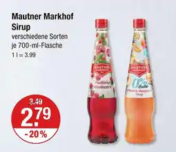 V Markt Mautner markhof sirup Angebot