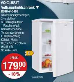 V Markt Exquisit vollraumkühlschrank Angebot