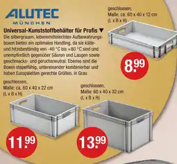 V Markt Alutec münchen universal-kunststoffbehälter für profis Angebot
