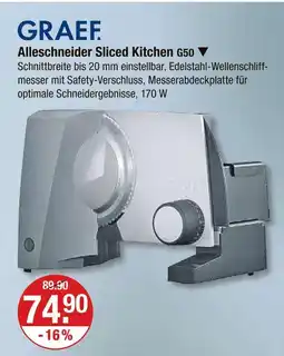 V Markt Graef allesschneider sliced kitchen g50 Angebot