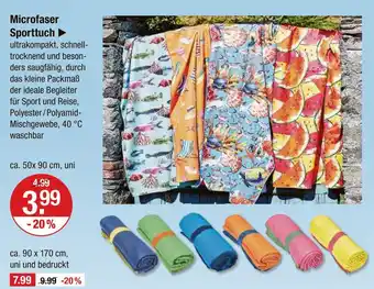V Markt Microfaser sporttuch Angebot