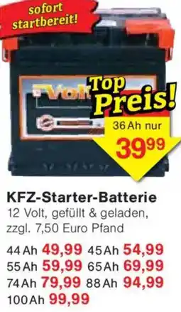Jawoll KFZ-Starter-Batterie Angebot