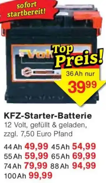 Jawoll KFZ-Starter-Batterie Angebot