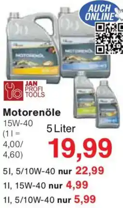 Jawoll JAN PROFI Tools Motorenöle Angebot
