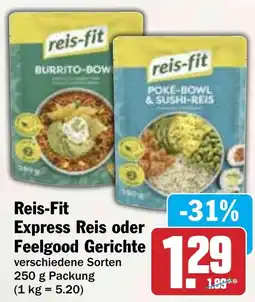 Hit Reis-Fit Express Reis oder Feelgood Gerichte Angebot