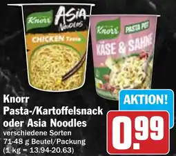 Hit Knorr Pasta-/Kartoffelsnack oder Asia Noodles Angebot