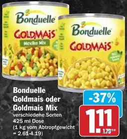 Hit Bonduelle Goldmais oder Goldmais Mix Angebot