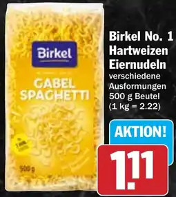 Hit Birkel No. 1 Hartweizen Eiernudeln Angebot