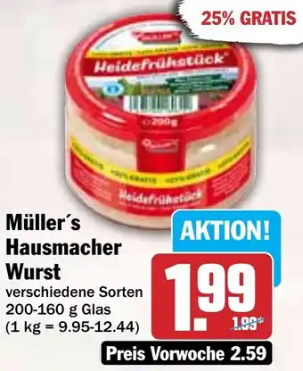 Hit Müller's Hausmacher Wurst Angebot