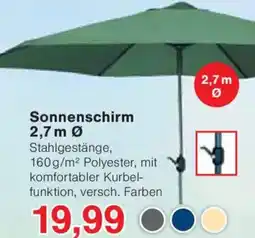 Jawoll Sonnenschirm 2,7 m Angebot