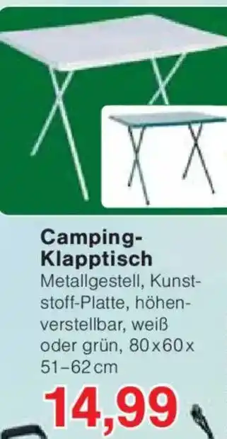 Jawoll Camping Klapptisch Angebot