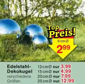 Jawoll Edelstahl Dekokugel Angebot