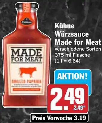 Hit Kühne Würzsauce Made for Meat Angebot