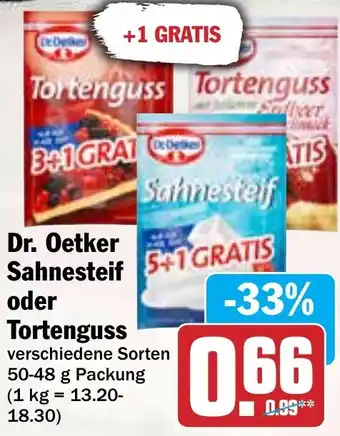 Hit Dr. Oetker Sahnesteif oder Tortenguss Angebot