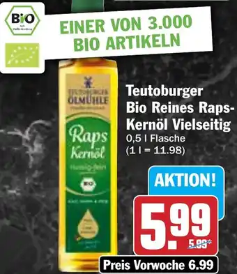 Hit Teutoburger Bio Reines Raps Kernöl Vielseitig Angebot