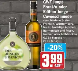 Hit GWF Junge Frank'n oder Edition Junge Cuvéeschmiede Angebot