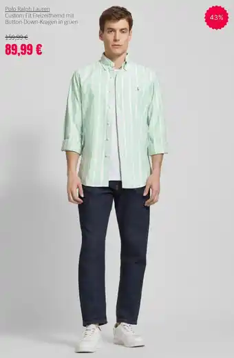 Peek & Cloppenburg Polo Ralph Lauren Custom Fit Freizeithemd Angebot