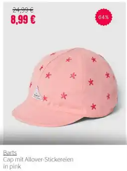 Peek & Cloppenburg Barts Cap mit Allover-Stickereien in pink Angebot