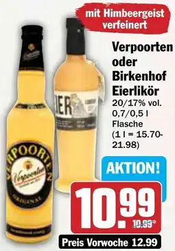 Hit Verpoorten oder Birkenhof Eierlikör Angebot
