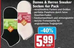 Hit Damen & Herren Sneaker Socken 4er Pack Angebot
