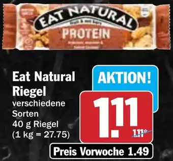 Hit Eat Natural Riegel Angebot