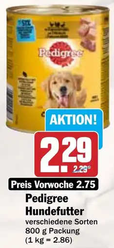 Hit Pedigree Hundefutter Angebot