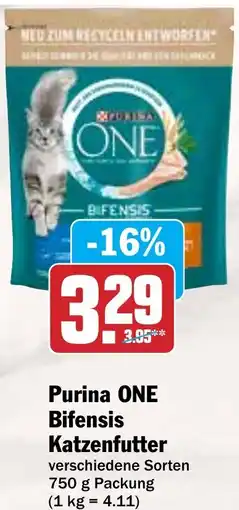 Hit Purina ONE Bifensis Katzenfutter Angebot