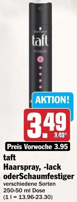 Hit taft Haarspray, -lack oder Schaumfestiger Angebot