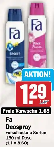 Hit Fa Deospray Angebot