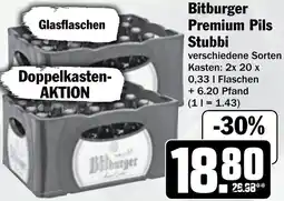 Hit Bitburger Premium Pils Stubbi Angebot
