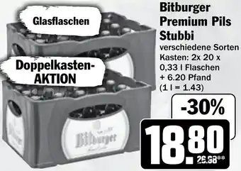 Hit Bitburger Premium Pils Stubbi Angebot