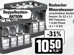 Hit Rosbacher Mineralwasser Angebot