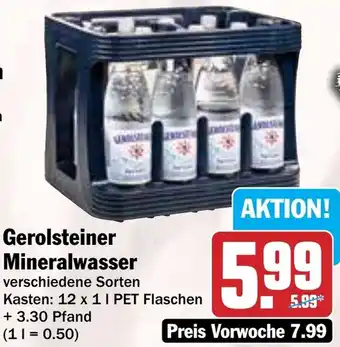 Hit Gerolsteiner Mineralwasser Angebot
