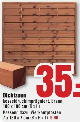 B1 Discount Baumarkt Dichtzaun Angebot