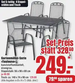 B1 Discount Baumarkt Gartenmöbel-Serie Toulouse Angebot